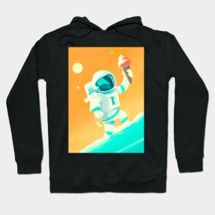 Astronaut with Ice Cream Hoodie